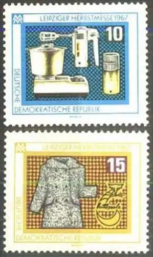 DDR 1967 Mi-Nr. 1306/07 ** MNH