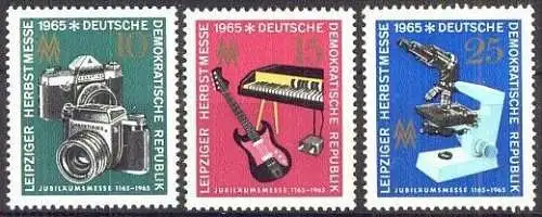 DDR 1965 Mi-Nr. 1130/32 ** MNH