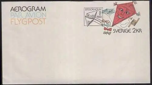 SCHWEDEN LUFTPOST MIT STEMPEL VOM 16.06.1980