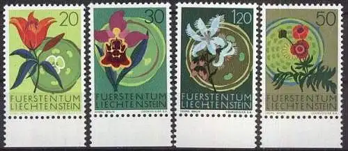 LIECHTENSTEIN 1970 Mi-Nr. 521/24 ** MNH