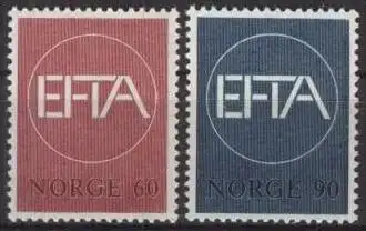 NORWEGEN 1967 Mi-Nr. 551/52 ** MNH