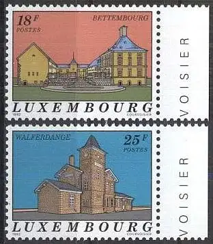 LUXEMBURG 1992 Mi-Nr. 1291/92 ** MNH
