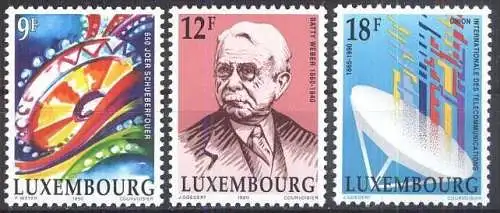 LUXEMBURG 1990 Mi-Nr. 1240/42 ** MNH