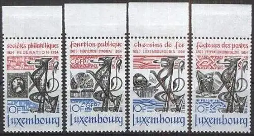 LUXEMBURG 1984 Mi-Nr. 1091/94 ** MNH