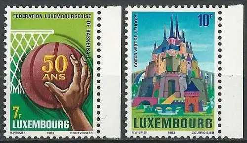 LUXEMBURG 1983 Mi-Nr. 1083 1085 ** MNH