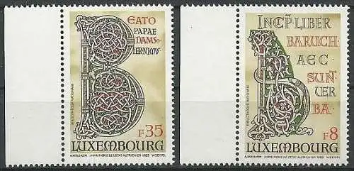 LUXEMBURG 1983 Mi-Nr. 1076/77 ** MNH