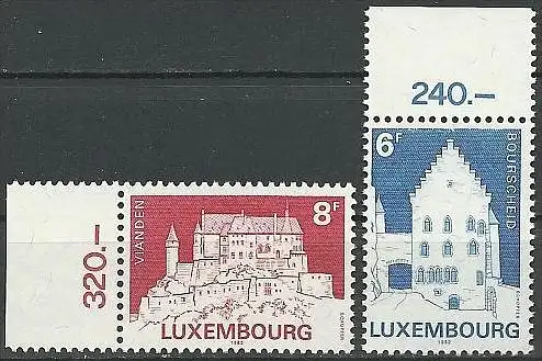 LUXEMBURG 1982 Mi-Nr. 1058/59 ** MNH