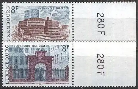 LUXEMBURG 1981 Mi-Nr. 1029/30 ** MNH