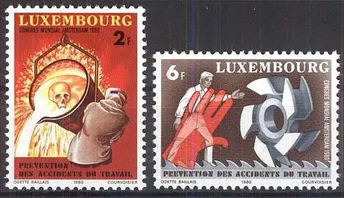 LUXEMBURG 1980 Mi-Nr. 1012/13 ** MNH