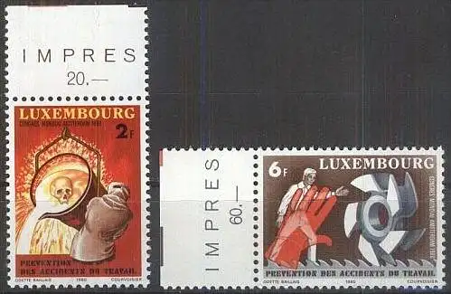 LUXEMBURG 1980 Mi-Nr. 1012/13 ** MNH