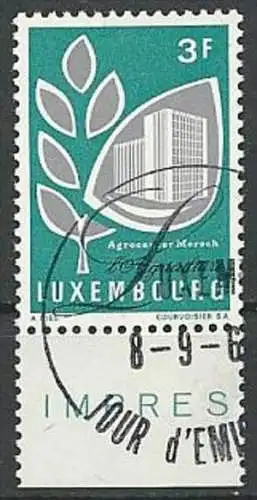 LUXEMBURG 1969 Mi-Nr. 795 o used