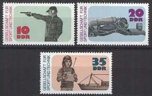 DDR 1977 Mi-Nr. 2220/22 ** MNH
