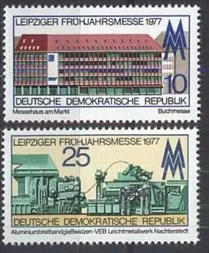 DDR 1977 Mi-Nr. 2208/09 ** MNH