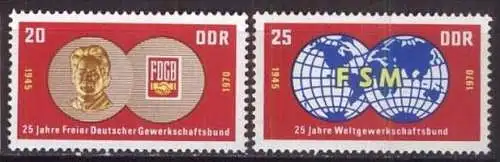 DDR 1970 Mi-Nr. 1577/78 ** MNH