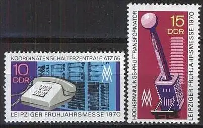 DDR 1970 Mi-Nr. 1551/52 ** MNH