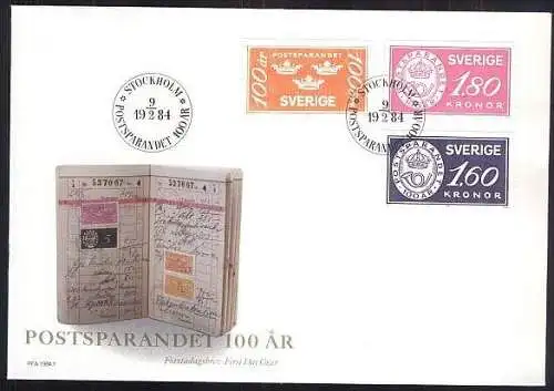 SCHWEDEN 1984 Mi-Nr. 1267/69 FDC