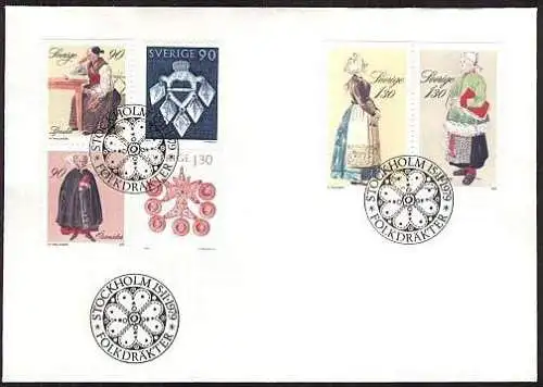 SCHWEDEN 1979 Mi-Nr. 1087/92 FDC