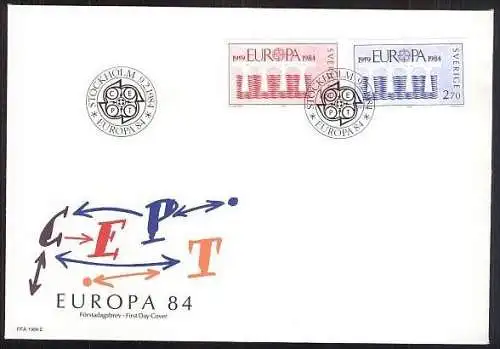 SCHWEDEN 1984 Mi-Nr. 1270/71 FDC