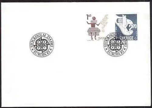 SCHWEDEN 1983 Mi-Nr. 1237/38 FDC