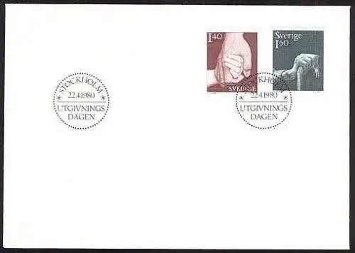 SCHWEDEN 1980 Mi-Nr. 1103/04 FDC