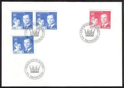 SCHWEDEN 1980 Mi-Nr. 1101/02 FDC