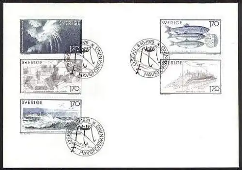 SCHWEDEN 1979 Mi-Nr. 1082/86 FDC