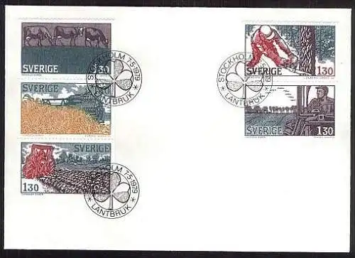 SCHWEDEN 1979 Mi-Nr. 1060/64 FDC