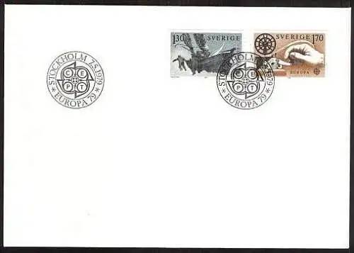SCHWEDEN 1979 Mi-Nr. 1058/59 FDC