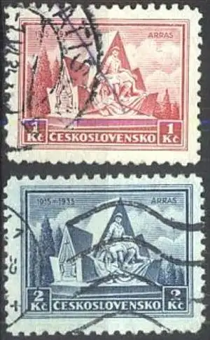 TSCHECHOSLOWAKEI 1935 Mi-Nr. 336/37 o used