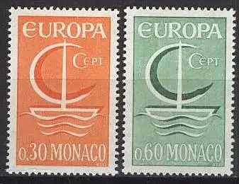 MONACO 1966 Mi-Nr. 835/36 ** MNH - CEPT