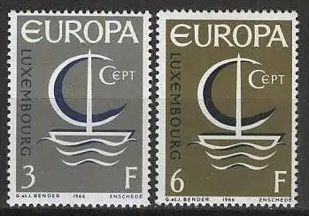 LUXEMBURG 1966Mi-Nr. 733/34 ** MNH - CEPT