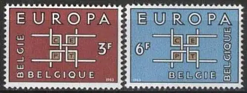 BELGIEN 1963 Mi-Nr. 1320/21 ** MNH - CEPT