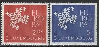 LUXEMBURG 1961 Mi-Nr. 647/48 ** MNH - CEPT