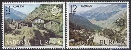 SPAN. ANDORRA 1977 Mi-Nr. 107/08 ** MNH - CEPT