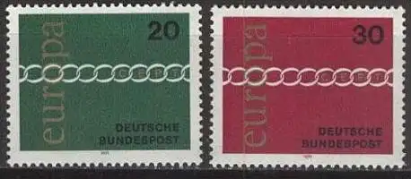 DEUTSCHLAND 1971 Mi-Nr. 675/76 ** MNH - CEPT