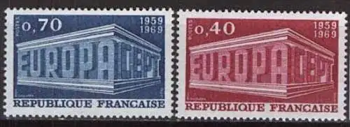 FRANKREICH 1969 Mi-Nr. 1665/66 ** MNH - CEPT