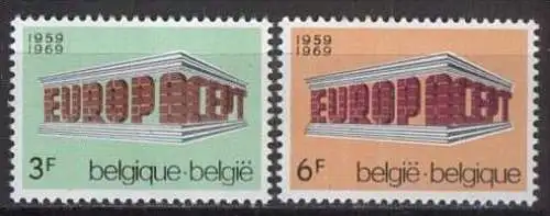 BELGIEN 1969 Mi-Nr. 1546/47 ** MNH - CEPT