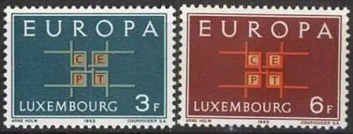 LUXEMBURG 1963 Mi-Nr. 680/81 ** MNH - CEPT