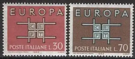 ITALIEN 1963 Mi-Nr. 1149/50 ** MNH - CEPT