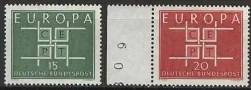 DEUTSCHLAND 1963 Mi-Nr. 406/07 ** MNH - CEPT