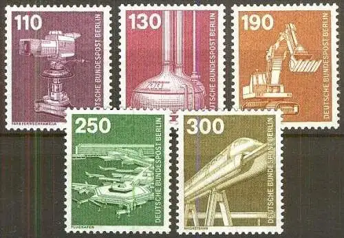 BERLIN 1982 Mi-Nr. 668/72 ** MNH