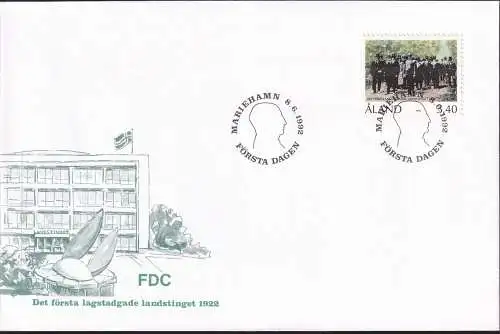 ALAND 1992 Mi-Nr. 63 FDC