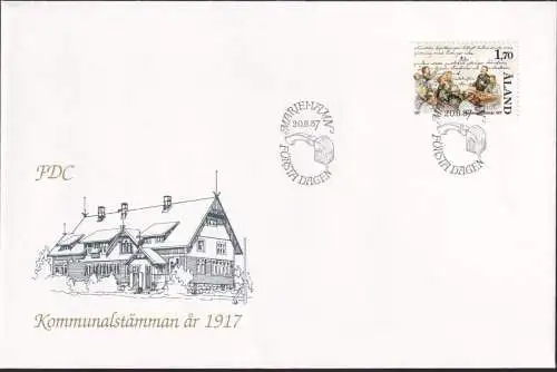 ALAND 1987 Mi-Nr. 25 FDC