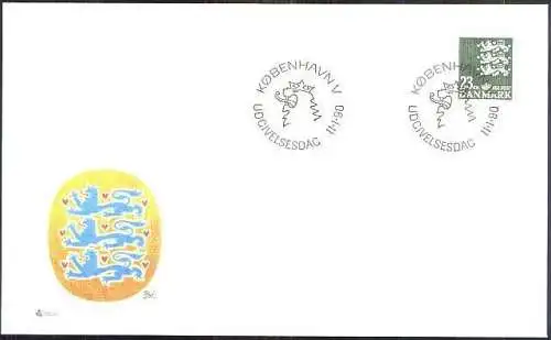 DÄNEMARK 1990 Mi-Nr. 970 FDC