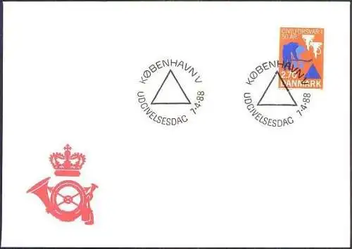 DÄNEMARK 1988 Mi-Nr. 920 FDC