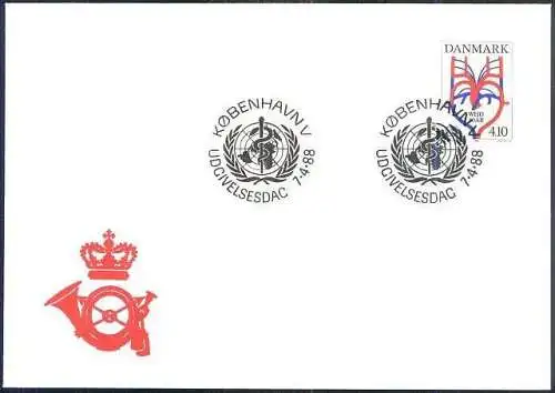 DÄNEMARK 1988 Mi-Nr. 919 FDC