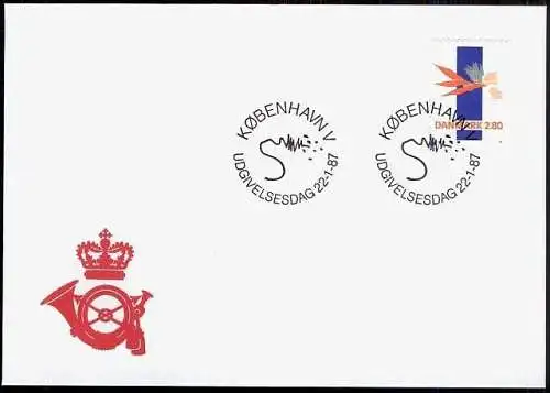 DÄNEMARK 1987 Mi-Nr. 889 FDC