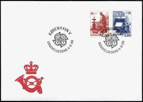 DÄNEMARK 1986 Mi-Nr. 882/83 FDC