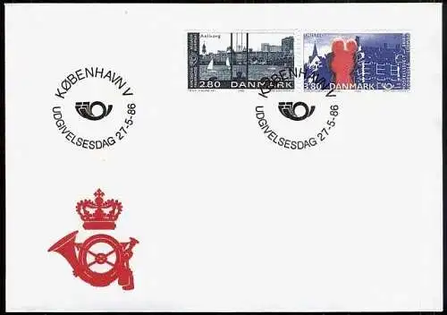 DÄNEMARK 1986 Mi-Nr. 868/69 FDC