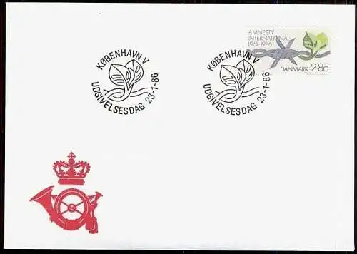 DÄNEMARK 1986 Mi-Nr. 856 FDC